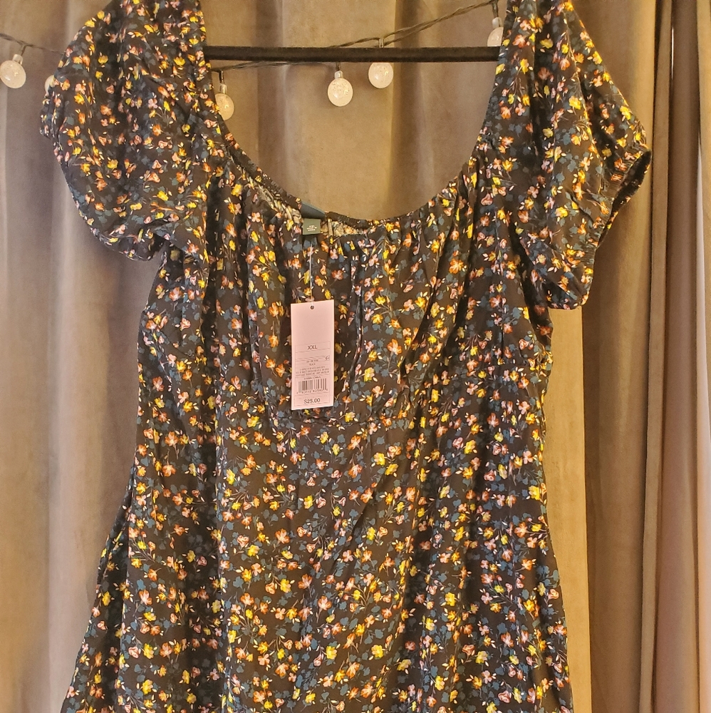 Floral peasant dress
